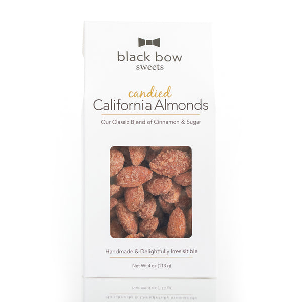 Box of Black Bow Sweets candied California almonds
