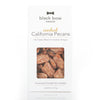 A box of Black Bow Sweets candied California pecans