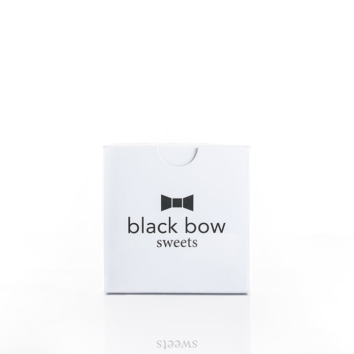 A Black Bow Sweets mini gift box.